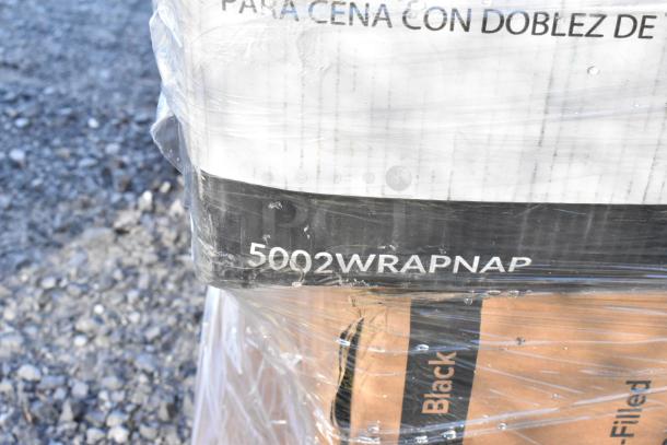 30 brand new scratch and dent items wrapped on a pallet; includes cold cups, towel, baking cups. Marking reads "5002WRAPNAP".