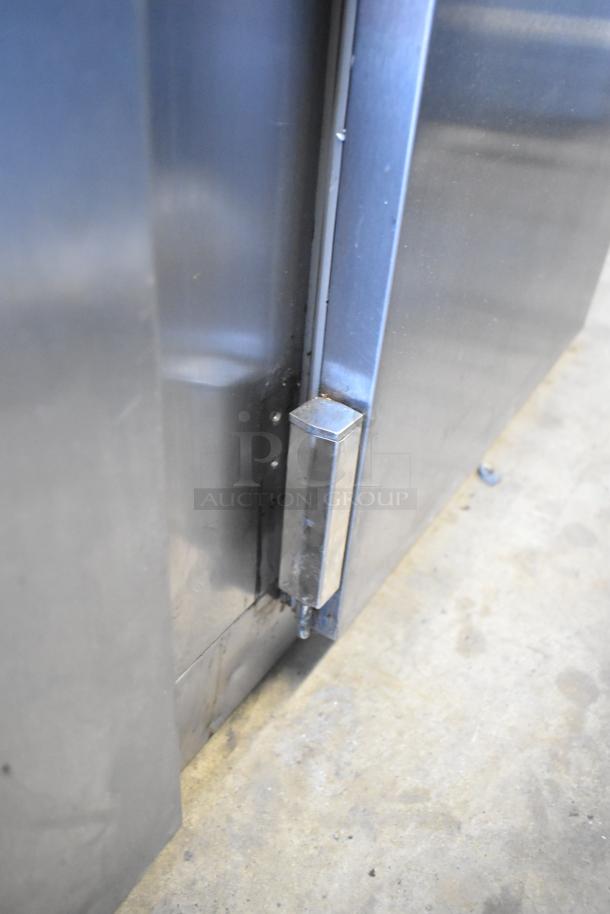 Traulsen AD232W-ZAB27 stainless steel 2-door commercial cooler/freezer, doors need attaching, 115V, 1 phase.