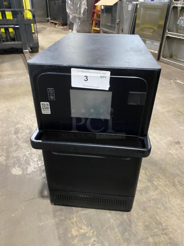 MerryChef commercial black electric rapid cook oven, countertop model, 208/240V, 1 phase, touch controls, late model, excellent condition.