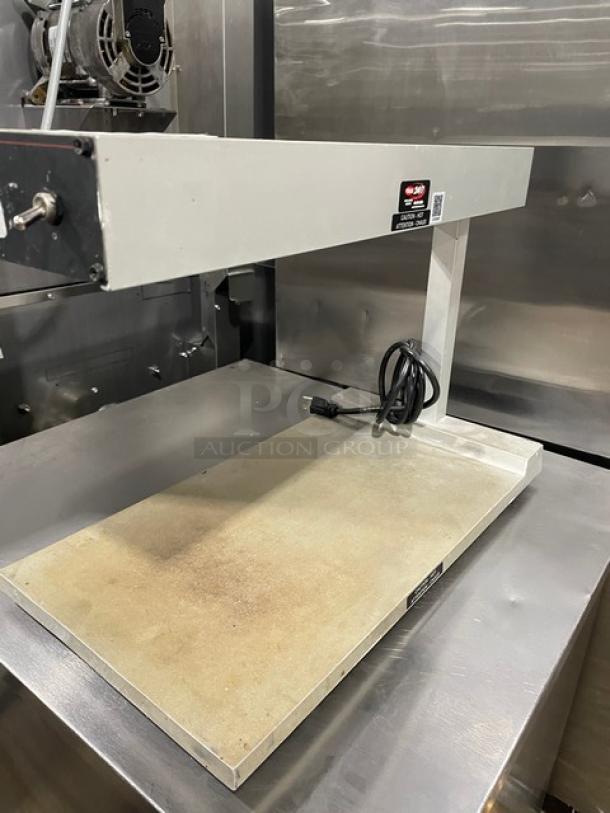 Hatco GRFFB Glo-Ray Series commercial stainless steel countertop food warmer with overhead heating strip, 120V, 1 Phase.