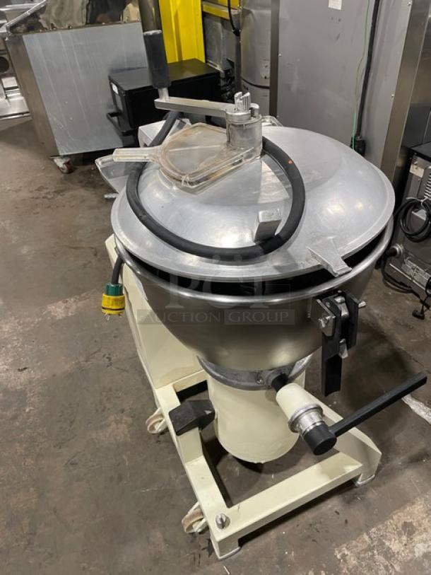 Stephan VCM44 commercial electric cutter/mincer/mixer with stainless steel tilting bowl and casters, 208V.