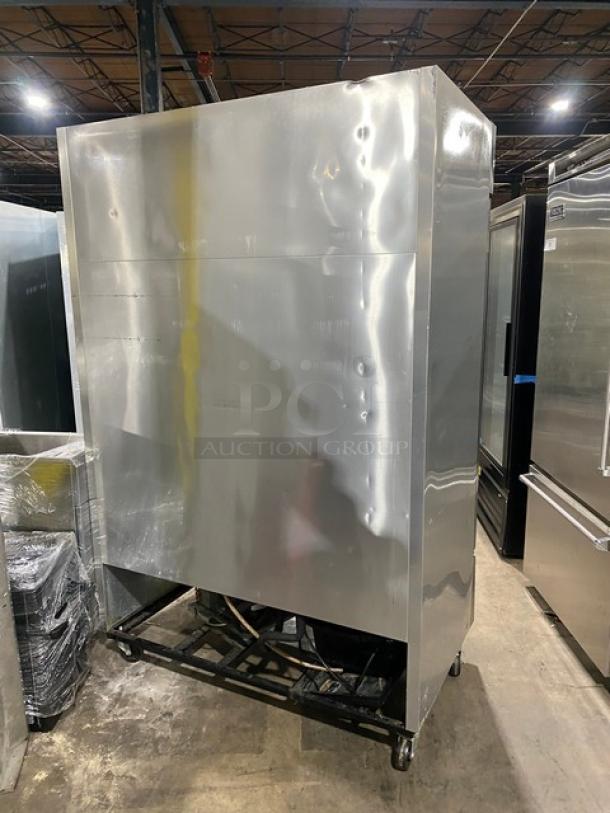 True T-49 stainless steel 2-door refrigerator, Energy Star certified, on casters, model T-49, SN: 8658149, 115V, 1 phase.