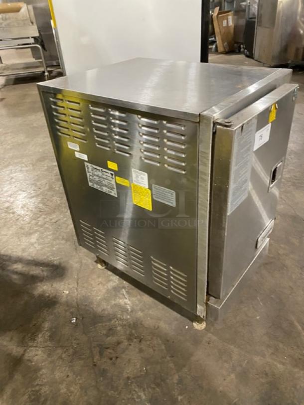 Cleveland Range SteamChef 22CGT6.1 commercial stainless steel convection steamer, Energy Star certified, with built-in pan rack.
