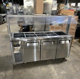 Turbo Air Commercial Stainless Steel 3 Door Refrigerated 71