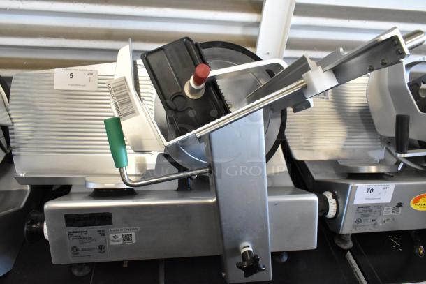 2022 Bizerba GSP HD meat slicer, stainless steel, commercial countertop, 115 volts, 1 phase, excellent condition.