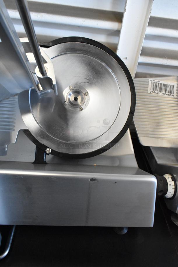 2022 Bizerba GSP HD stainless steel meat slicer, commercial model, 115V, 1 phase, in excellent condition.