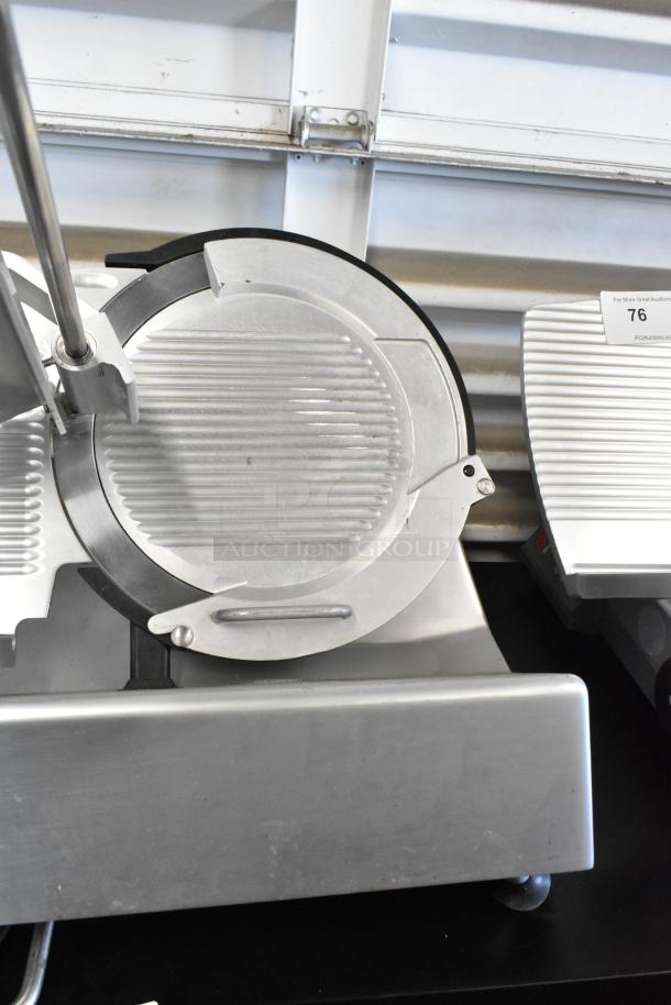 2022 Bizerba GSP H stainless steel meat slicer, like-new condition, 115V, 1 phase, commercial countertop model.