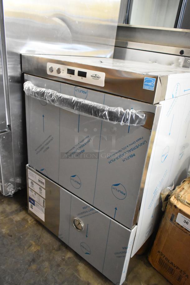 Brand new 2025 Mainstreet 541HTUC30 stainless steel high-temp undercounter dishwasher. Scratch and dent condition, 208/240V, 1 phase.