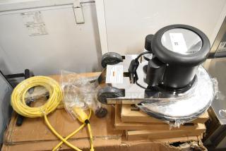Brand new Lavex 978LAVP17A 17" rotary floor machine, single speed, 110-120V, with cord and accessories. Scratch and dent condition.