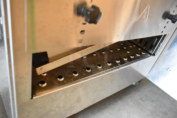 BRAND NEW Cooking Performance Group CPG 351ICOEB stainless steel countertop conveyor pizza oven, missing belt, electric, 208V.