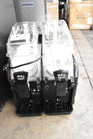 BRAND NEW Elmeco BB2 GREEN Slushie Machine, 2023 model, dual 6L containers, scratch and dent, 115V, 1 Phase.