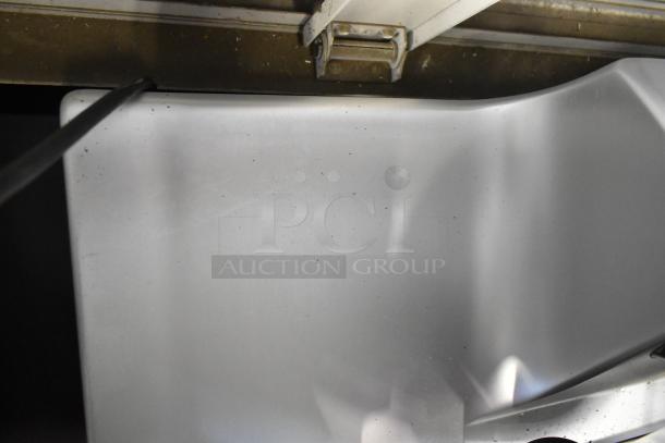 2021 Bizerba GSP H Stainless Steel Meat Slicer. 115 Volts, 1 Phase. Used condition, ideal for commercial use.
