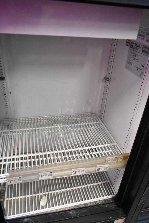 2017 True GDM-41SL-48-HC-LD 2 Door Cooler Merchandiser, metal, poly-coated racks, label shows 115 Volts, 1 Phase.