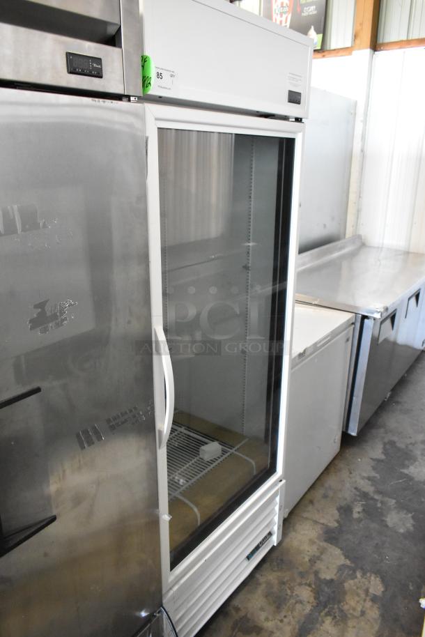 2021 True TSCI-600R-G-PH single door cooler, metal finish, poly-coated racks, 115V, 1 phase, excellent condition.