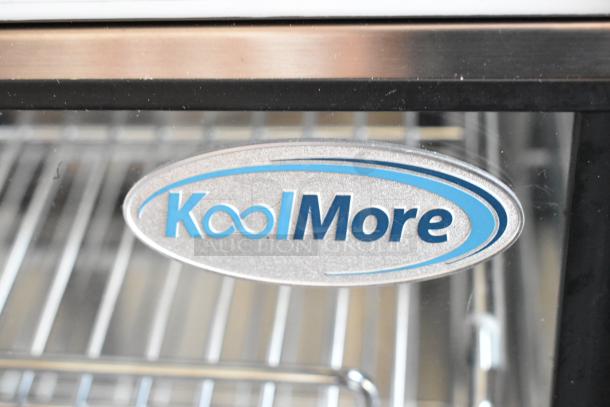 KoolMore CDC-4C-BK 27" countertop refrigerator with logo, new condition, 110-120 volts, 1 phase.