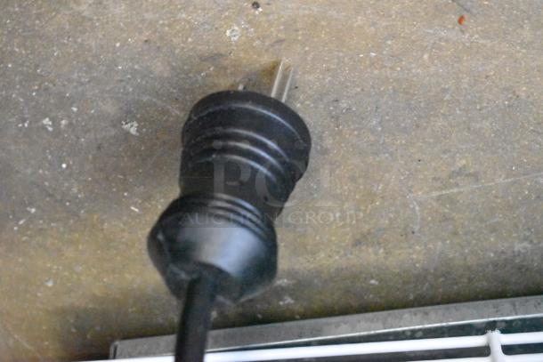 Black power cord plug for EQ Temp ACR52G mini cooler. Plug is intact, suitable for 115 volts, 1 phase.