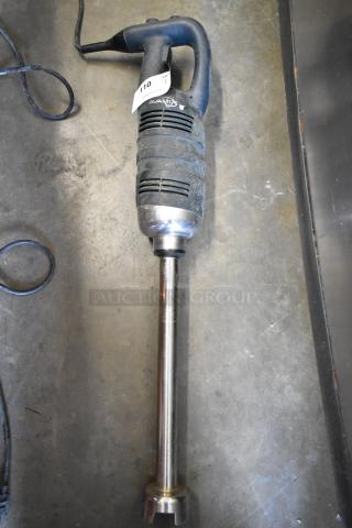2021 AvaMix 928IB18 Commercial Immersion Blender, 120V, 1 Phase. Visible wear on handle. Auction tag "110 AvaMix."