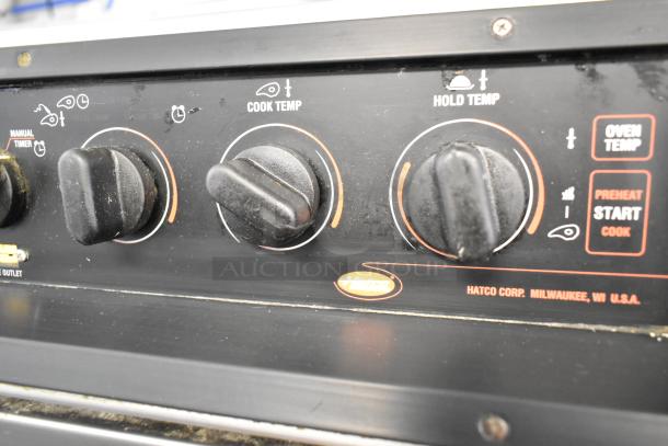 Hatco CS2-10 Chef System, stainless steel cook & hold oven, features knobs for cook and hold temp, on commercial casters.