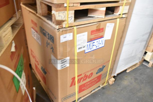 Brand new Turbo Air MUF-28-N stainless steel undercounter freezer in original packaging. 115V, 1 phase.