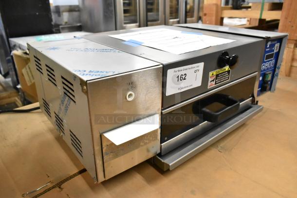 BRAND NEW AJ Antunes MS-355 Stainless Steel Miracle Steamer, 115V, 1 Phase. Features minor cosmetic dents, auction tag visible.