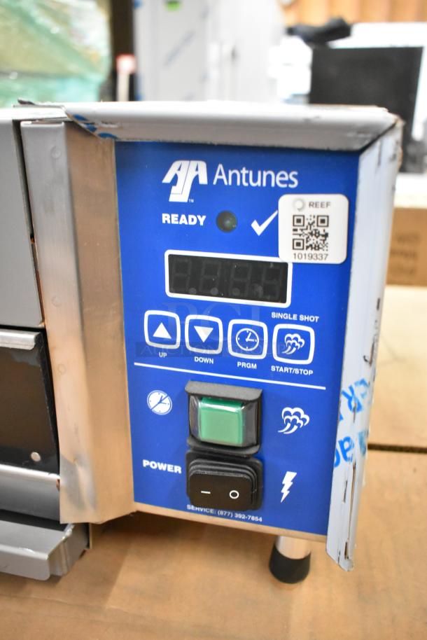 BRAND NEW AJ Antunes MS-355 Stainless Steel Miracle Steamer, 115V, 1 Phase. Scratch and dent condition, detailed control panel view.