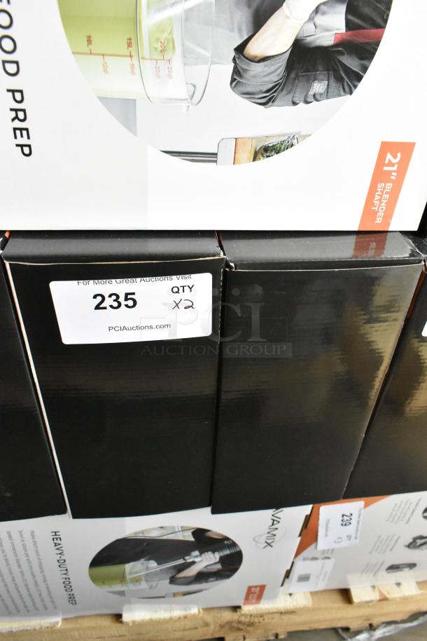 2 brand new AvaMix 928IBHD21 21" heavy-duty immersion blenders in original packaging, 1 1/4 hp, 120V, scratch and dent condition.