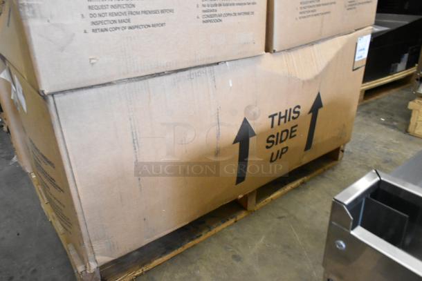 Brand new Prince Castle EHB24F2-JIB16 stainless steel holding bin, scratch and dent condition, in original packaging.
