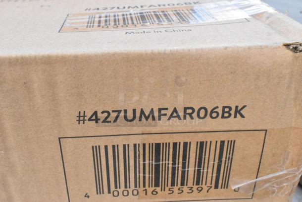 Cardboard box showing item code #427UMFAR06BK, barcode, and "Made in China" label. Box condition appears intact.