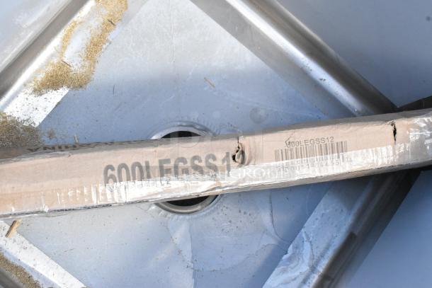 Brand new Regency 600S3171718R stainless steel 3-bay sink, right side drain board. Marked 600LEGSS12 on packaging.