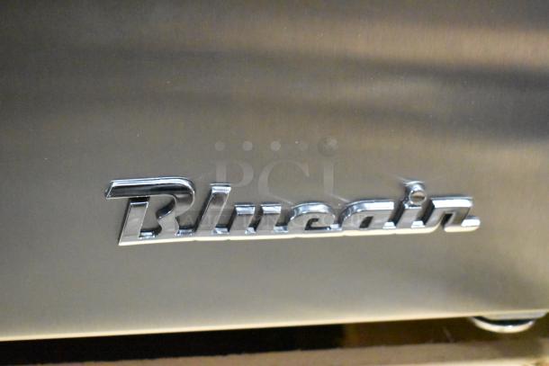 Blue Air BLUR48-HC stainless steel cooler, brand logo visible, 115 volts, 1 phase, 2-door, commercial use, scratch and dent.