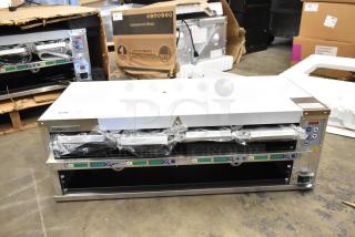 Brand new Prince Castle EHB24F2-JIB16 stainless steel holding bin with minor scratches. 208-240 volts, 1 phase.