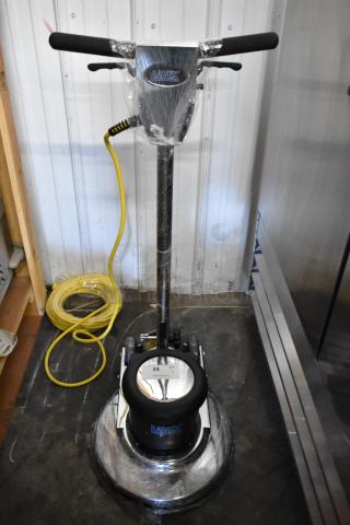 Brand new 2024 Lavex 978LAVP17A 17" rotary floor machine. Single speed, 110-120V, 1 phase, wrapped in plastic.