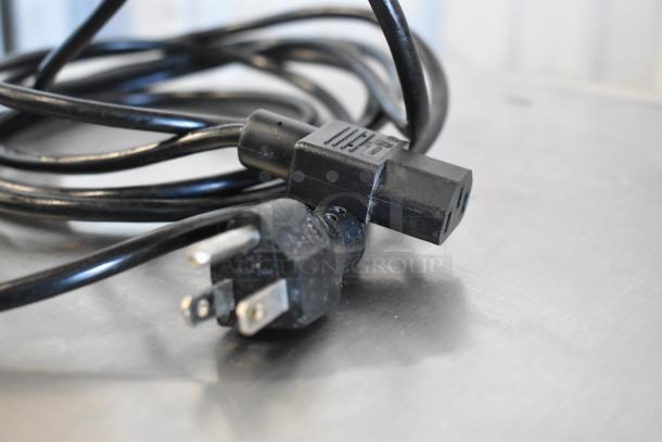 Brand new 2017 Hobart HTi food portioning scale power cord, 120/208-240V, 1 Phase. Black cable with plug connectors.