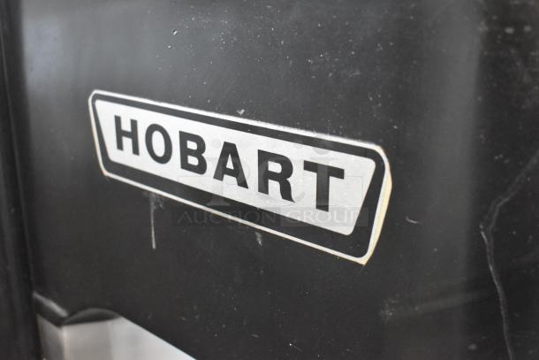Hobart L-800 metal commercial dough mixer, 80-quart, with mixing bowl, dough hooks, paddle, whisk, 230V, 1-phase.