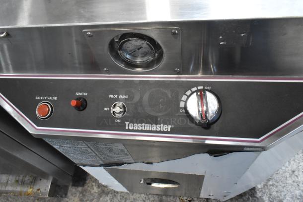 Toastmaster TCT-1627 R Stainless Steel Tandoori Oven, gas-powered, 85,500 BTU, with controls and casters, commercial use.