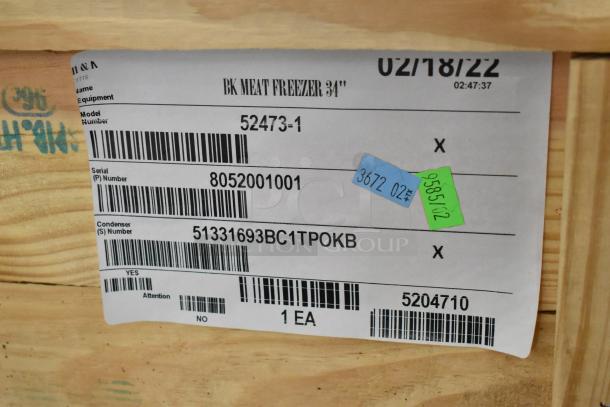 Brand new 2022 H&K 52473-1 stainless steel commercial french fry freezer in crate. Includes fry basket holder, 115 volts, 1 phase.