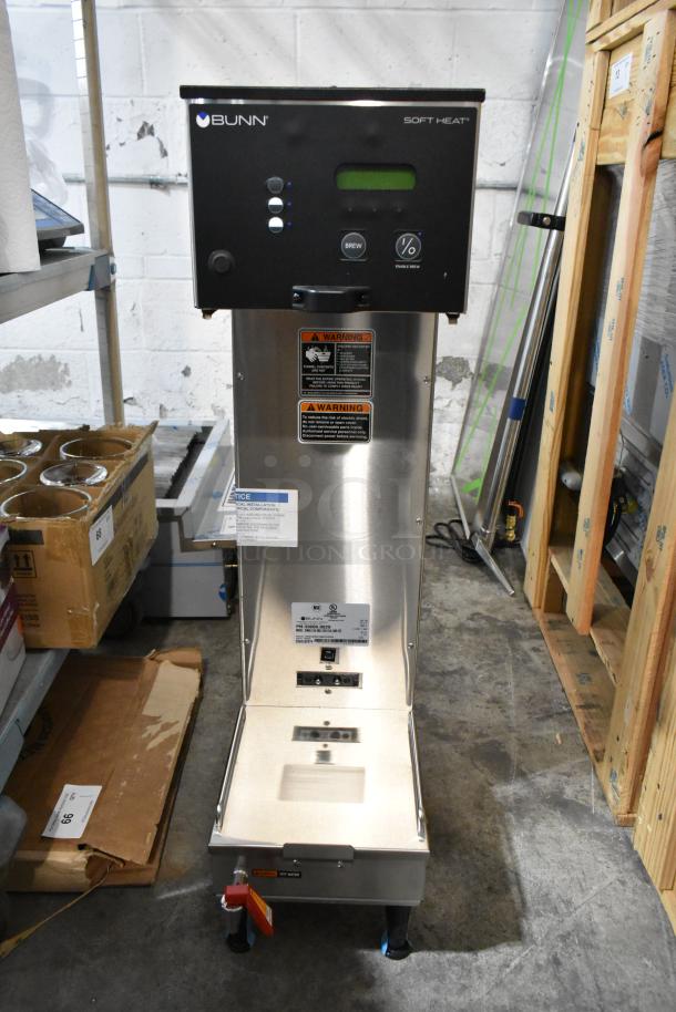 Brand new 2024 Bunn SINGLE SH DBC Brewer, stainless steel, 33600.0029, with lower faucet, 120V, 1 phase, Scratch and Dent.