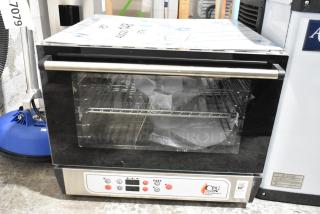 Brand new Cooking Performance Group COH-D3-A electric convection oven. Features 3 trays, moisture injection, minor scratches.