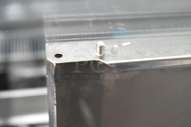 Brand new 2024 Avantco 360CPT54 stainless steel 54" refrigerated prep rail, minor scratch, 115V, single phase.