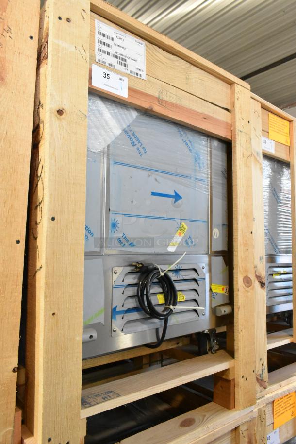 Brand new 2022 H&K 52473-1 stainless steel French fry freezer in crate. Includes fry basket holder, commercial casters.