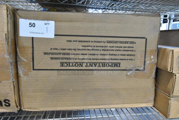 Box of Advance Tabco 7-PS-66 stainless steel sink, scratch and dent condition, labeled "Important Notice," QTY 1.