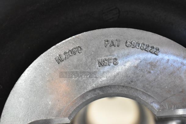 Brand new HL80FD 80 Quart Dough Hook Attachment for Hobart Mixer; labeled PAT 6908222, NSF8, HL80FD.