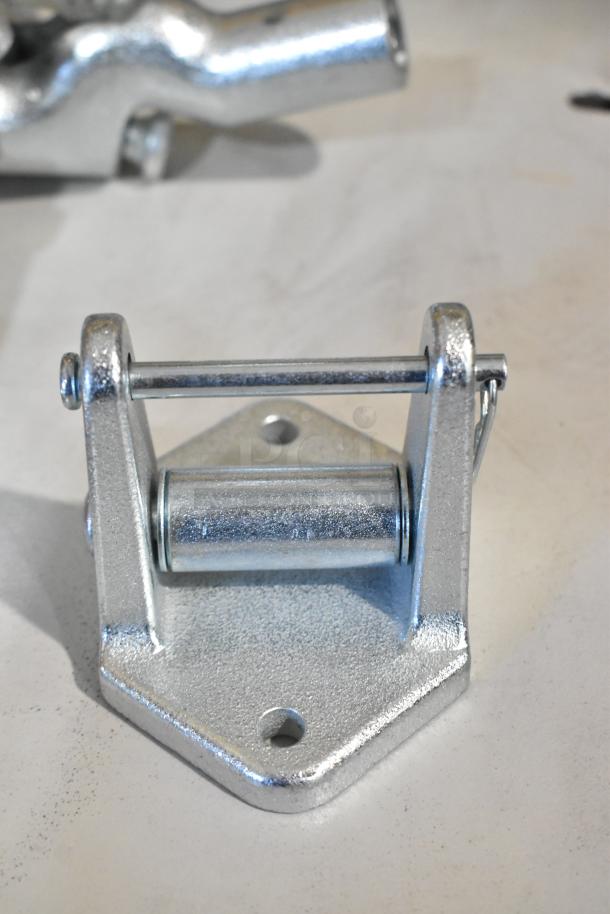 Brand new Kason 1097-000 door closure; metallic finish, minor scratches and dents, durable, essential hardware.