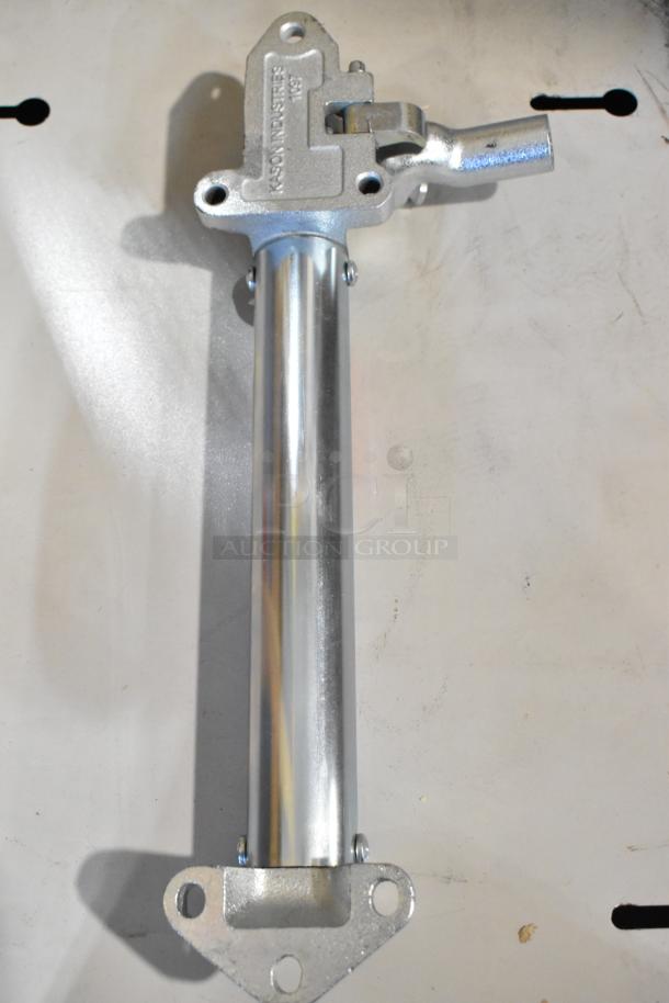 Brand new Kason 1097-000 door closure, scratch and dent condition. Industrial-grade metal finish with mounting holes.