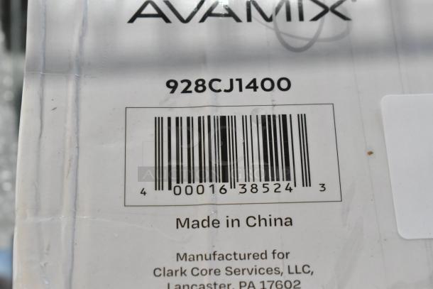 BRAND NEW SCRATCH AND DENT AvaMix 928CJ1400 stainless steel electric citrus juicer, 120V, made in China.