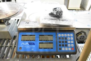 BRAND NEW AvaTek PCS15 digital price computing scale, 15 lb capacity, 334PCS15 model, legal for trade, minor scratches.