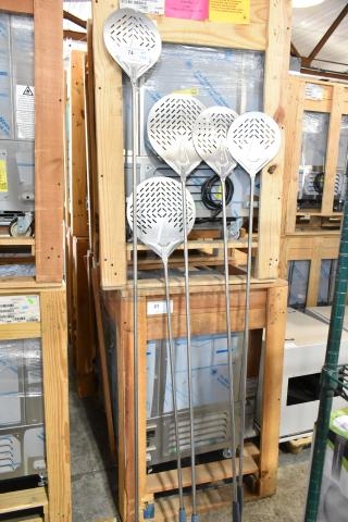 9 BRAND NEW SCRATCH AND DENT! Various Sized Pizza Peels. 9 Times Your Bid! - Item #1206694
