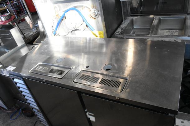 Beverage Air DD58HC-1-S stainless steel kegerator, commercial casters, 115V, 1 phase, intact condition.