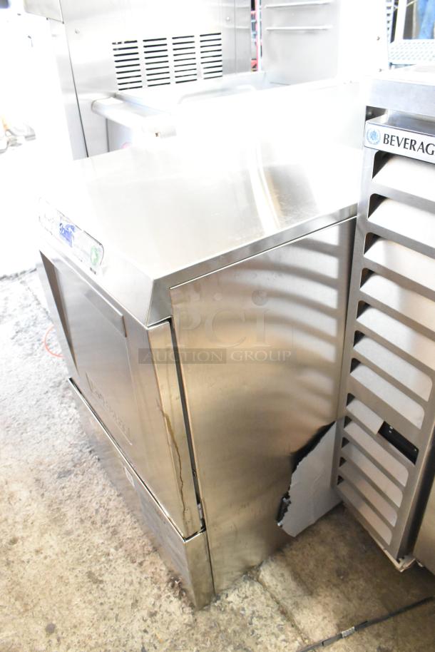 2019 Hobart LXEH stainless steel undercounter dishwasher, some exterior scratches, 120/208-240V, single phase.