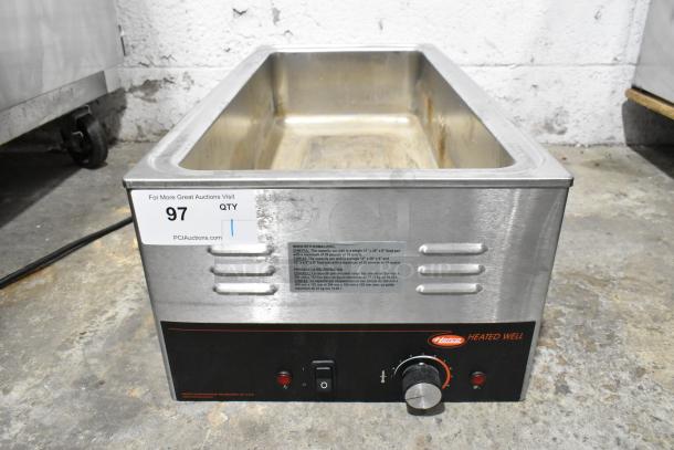 Hatco CHW-43 Stainless Steel Food Warmer, 120V, 1 Phase, good condition, with visible control knobs and manufacturer label.